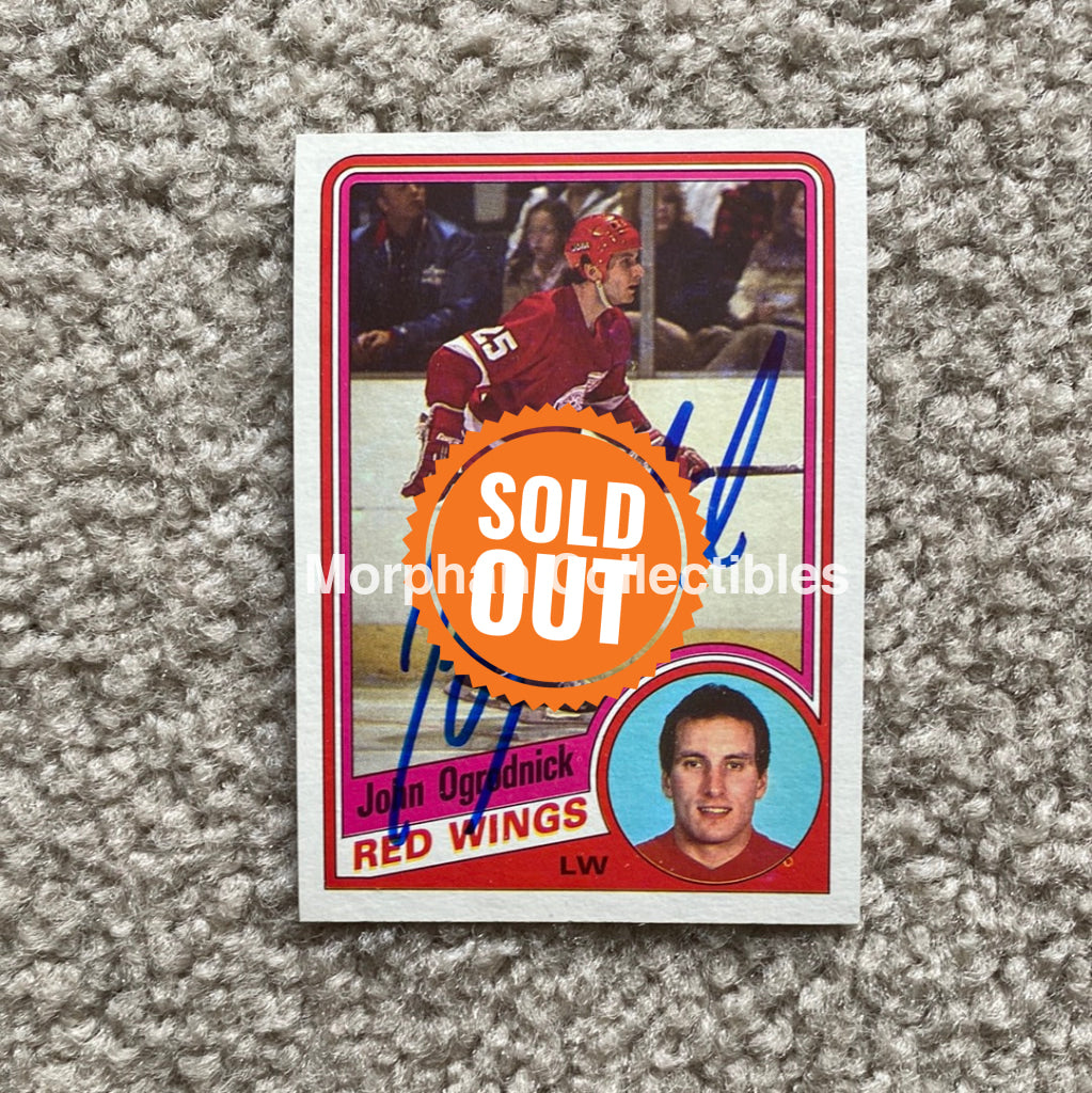 John Ogrodnick - Autographed Card - 1984 - 85 Topps