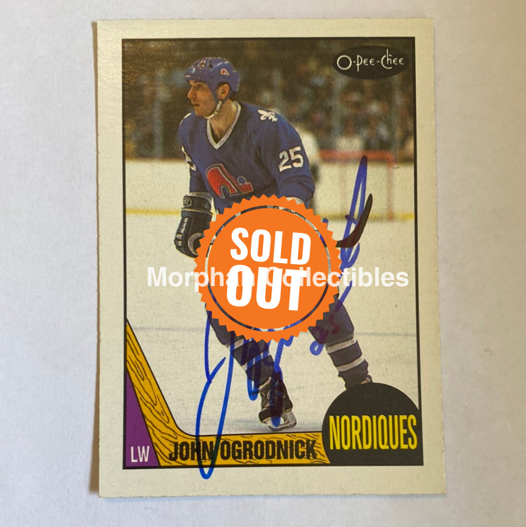 John Ogrodnick- Autographed Card - 1987-88 Opc