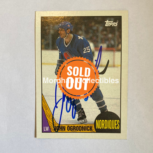 John Ogrodnick- Autographed Card - 1987-88 Topps
