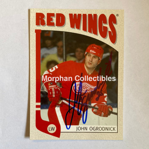 John Ogrodnick- Autographed Card - 2005 Itg