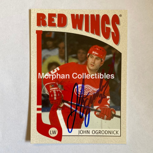 John Ogrodnick- Autographed Card - 2005 Itg