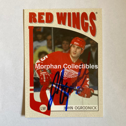 John Ogrodnick- Autographed Card - 2005 Itg