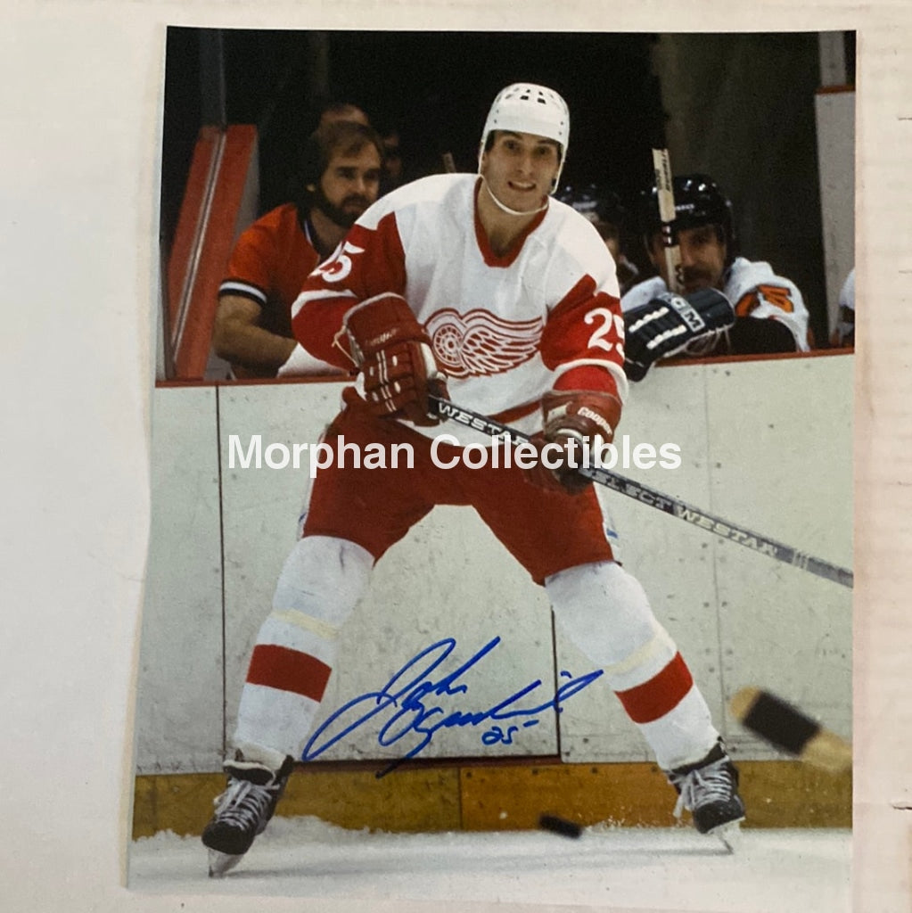 John Ogrodnick - Autographed Detroit Red Wings 8X10 Photo