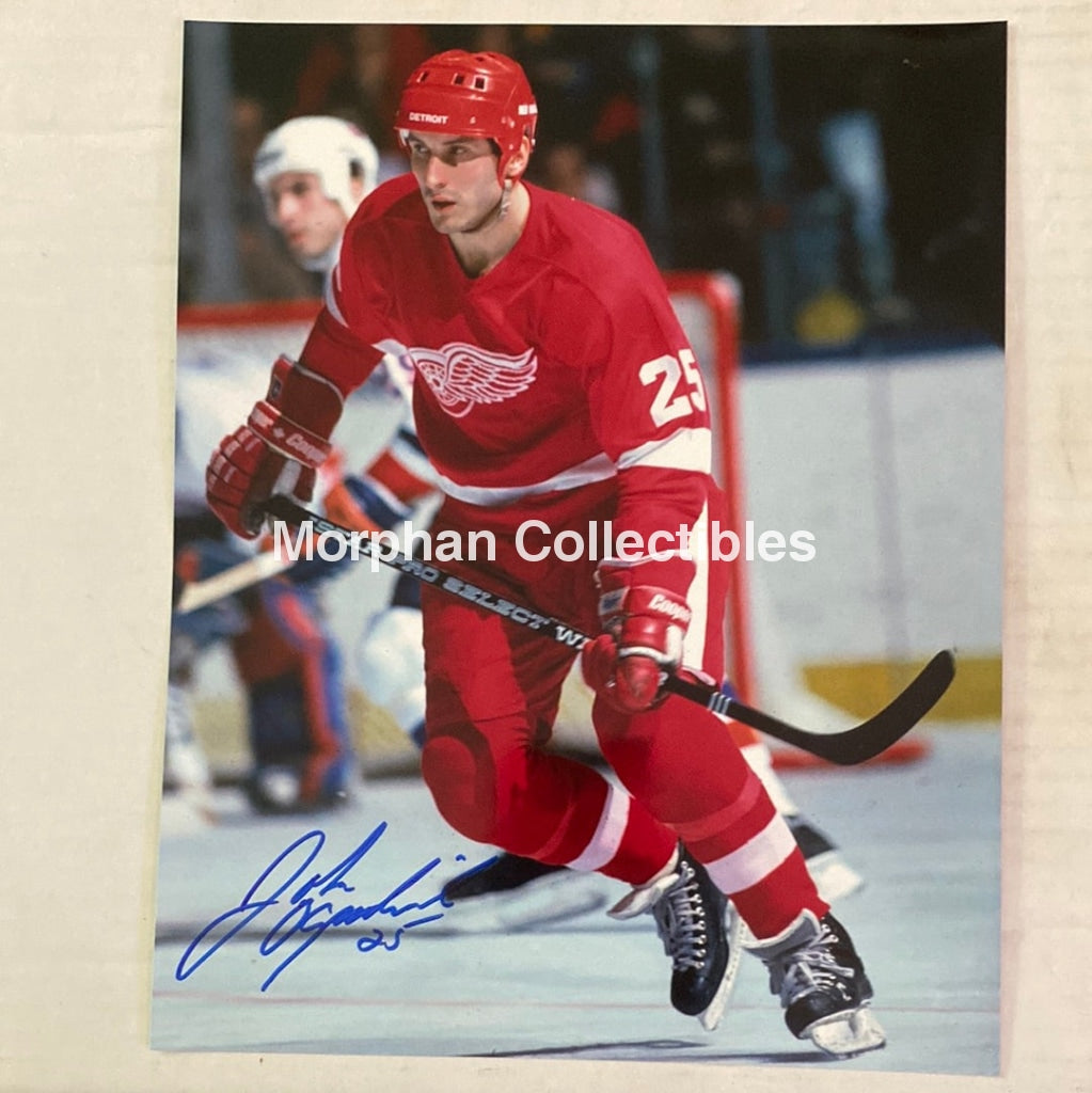 John Ogrodnick - Autographed Detroit Red Wings 8X10 Photo