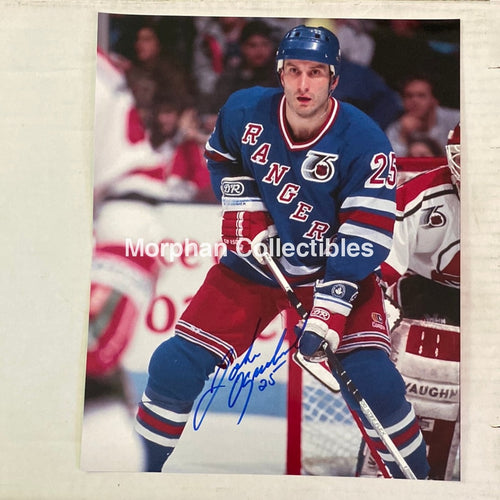 John Ogrodnick - Autographed New York Rangers 8X10 Photo