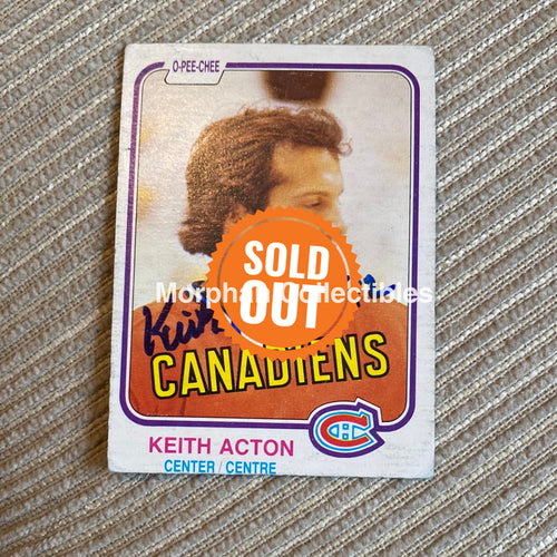 Keith Acton - Autographed Card 1981/82 Rookie