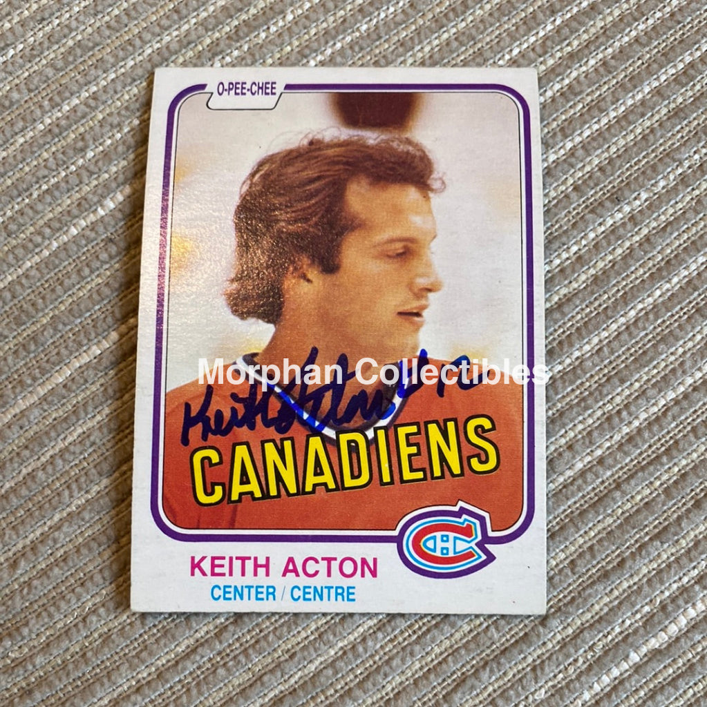 Keith Acton - Autographed Card 1981/82 Rookie