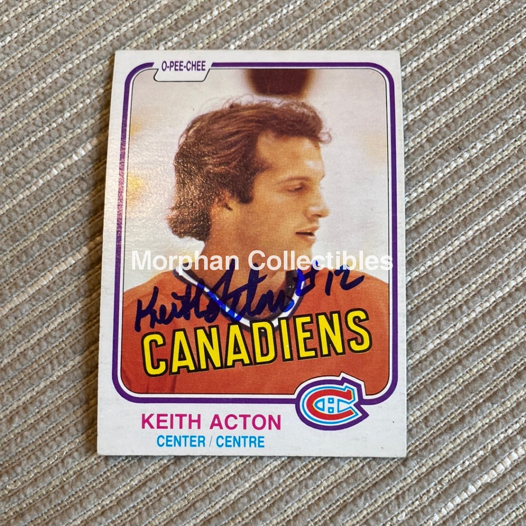 Keith Acton - Autographed Card 1981/82 Rookie