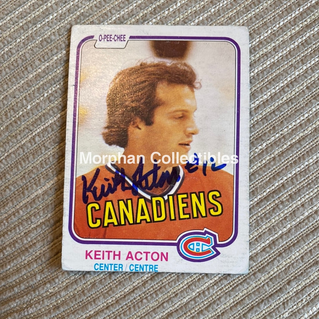 Keith Acton - Autographed Card 1981/82 Rookie