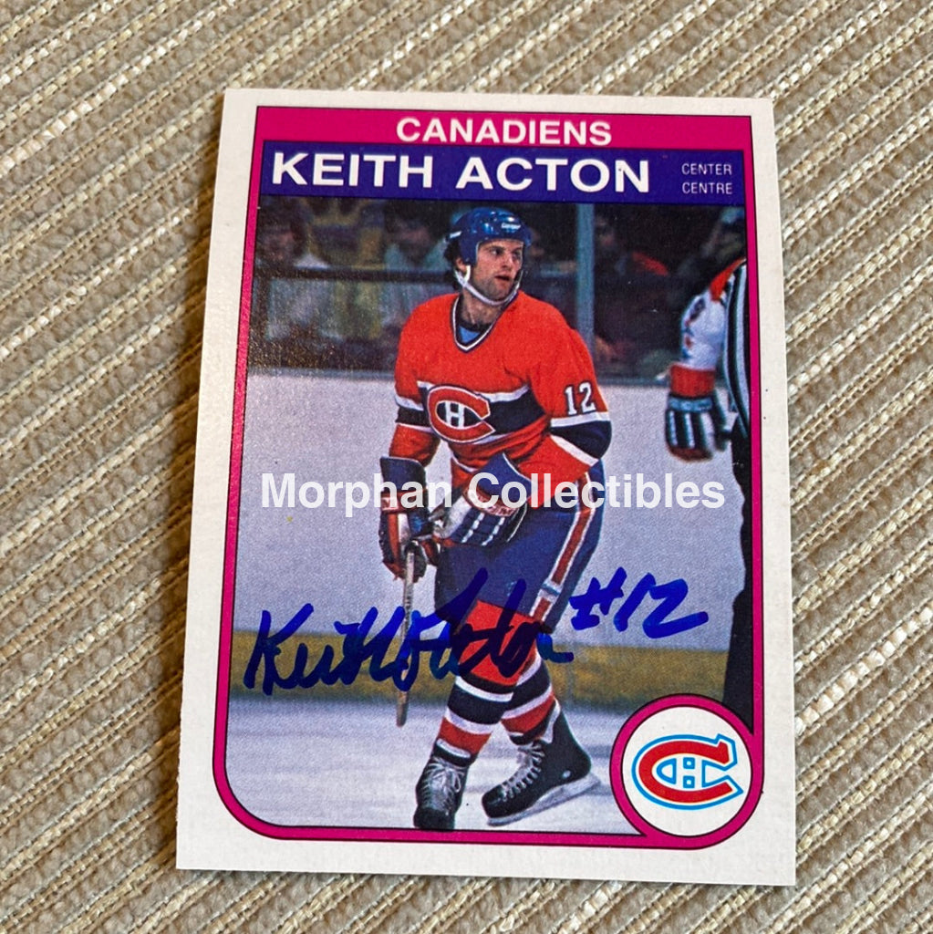 Keith Acton - Autographed Card 1982/83 Opc