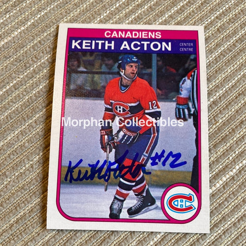 Keith Acton - Autographed Card 1982/83 Opc