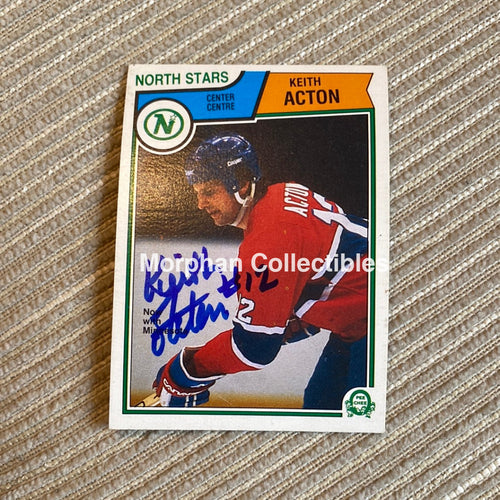 Keith Acton - Autographed Card 1983/84 Opc