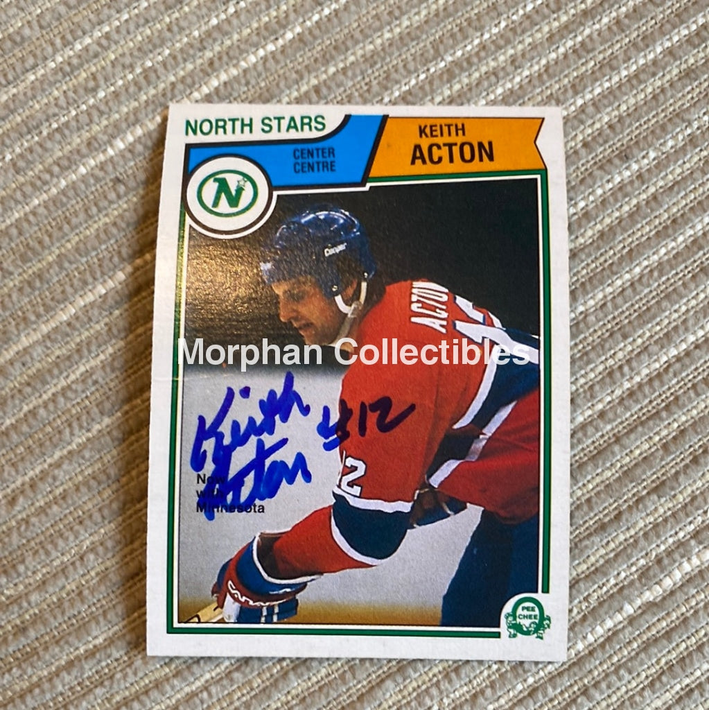 Keith Acton - Autographed Card 1983/84 Opc