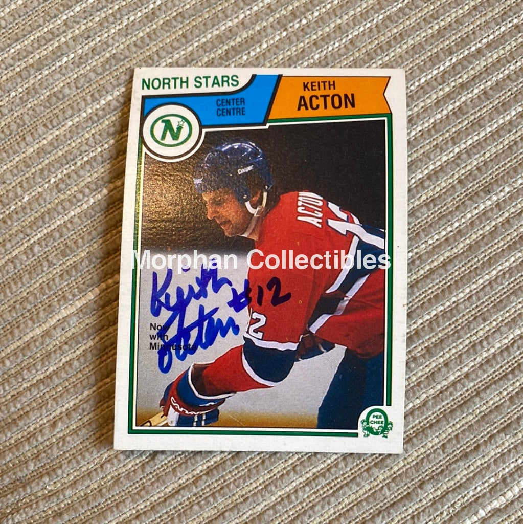 Keith Acton - Autographed Card 1983/84 Opc