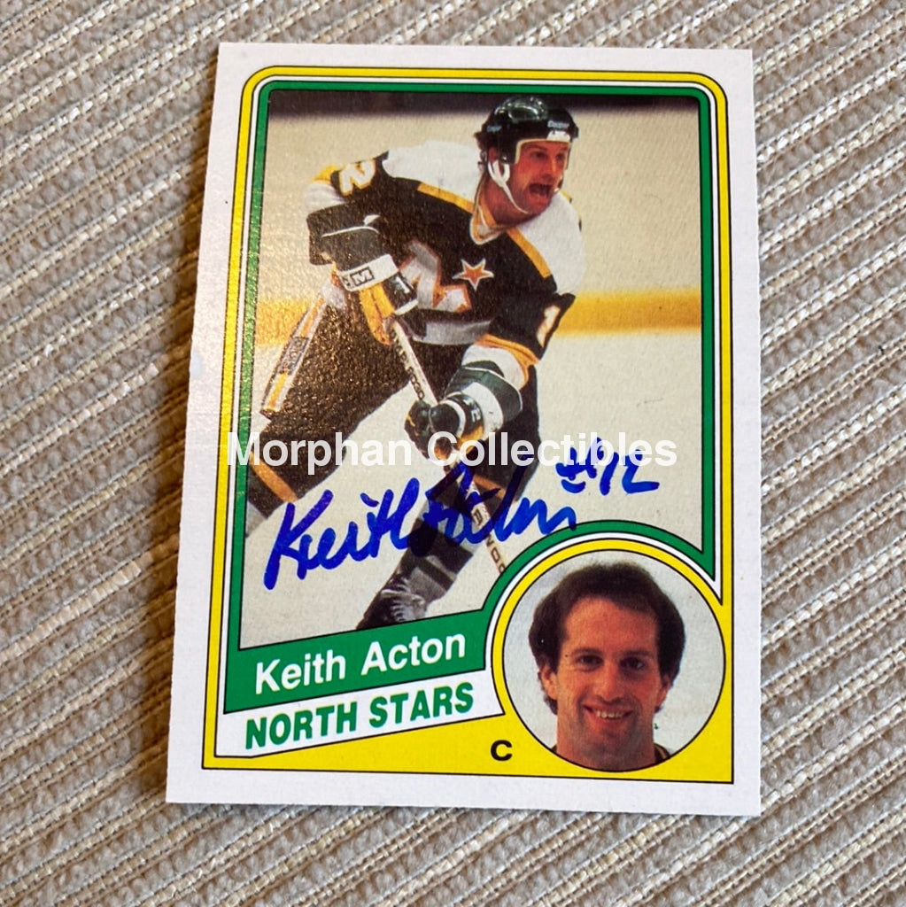 Keith Acton - Autographed Card 1984/85 Opc