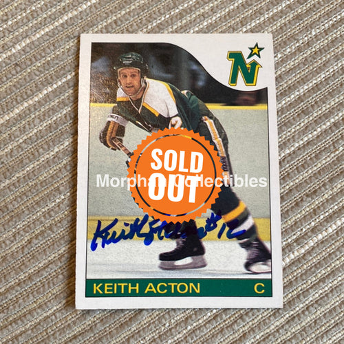 Keith Acton - Autographed Card 1985/86 Opc