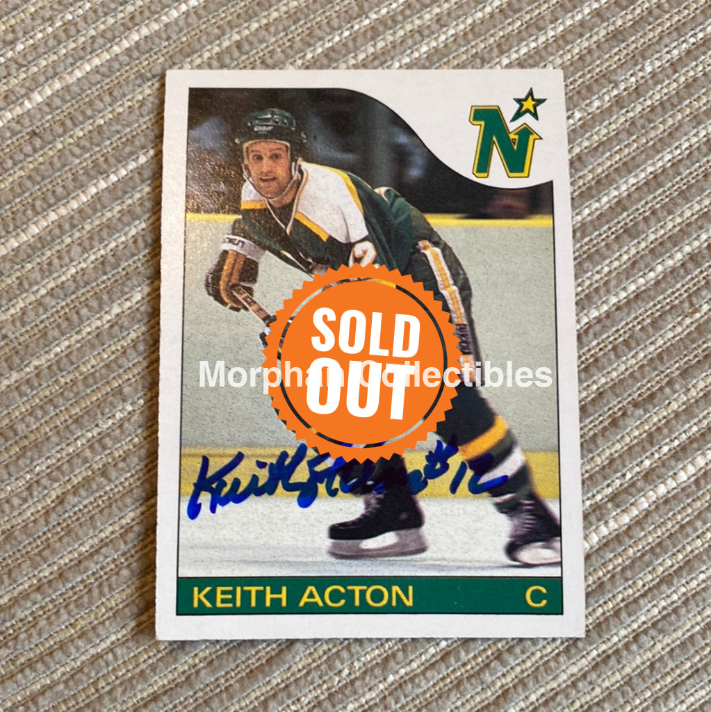 Keith Acton - Autographed Card 1985/86 Opc