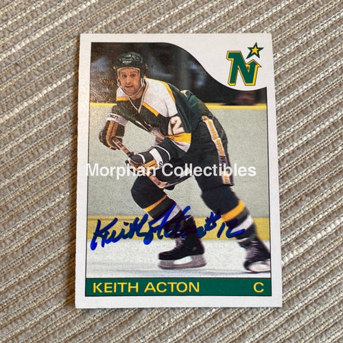 Keith Acton - Autographed Card 1985/86 Opc