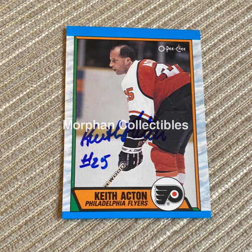 Keith Acton - Autographed Card 1989/90 Opc