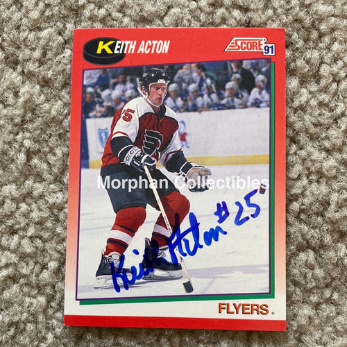 Keith Acton - Autographed Card 1991 Score