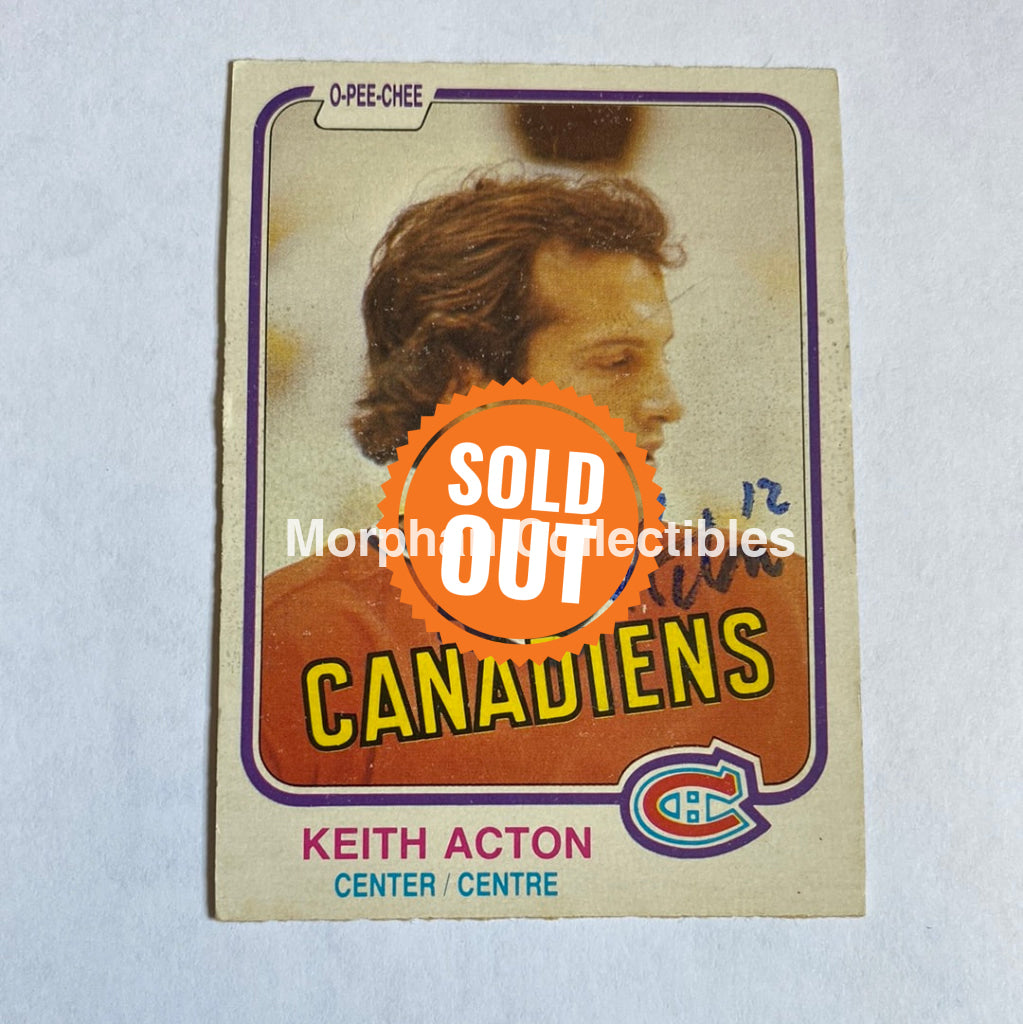 Keith Acton - Autographed Card Opc 1981/82 Rookie
