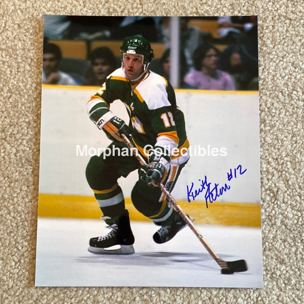 Keith Acton - Autographed Minnesota North Stars 8X10 Photo