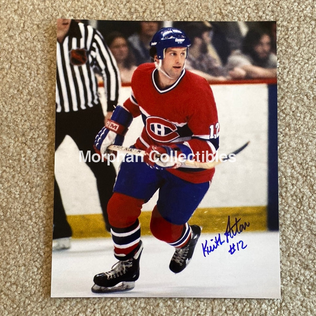 Keith Acton - Autographed Montreal Canadiens 8X10 Photo