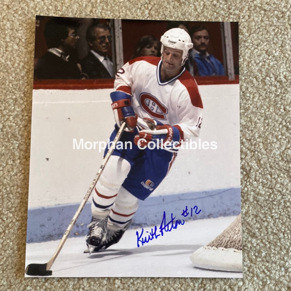 Keith Acton - Autographed Montreal Canadiens 8X10 Photo