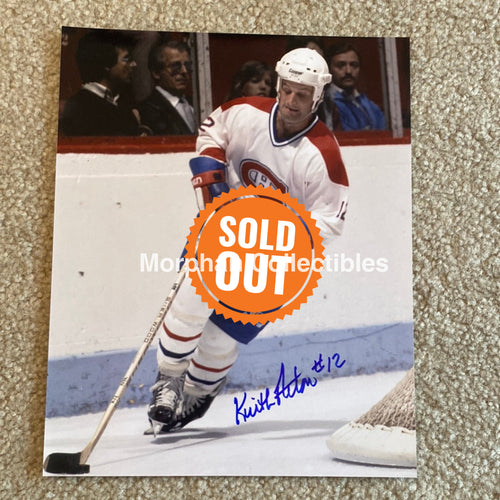 Keith Acton - Autographed Montreal Canadiens 8X10 Photo