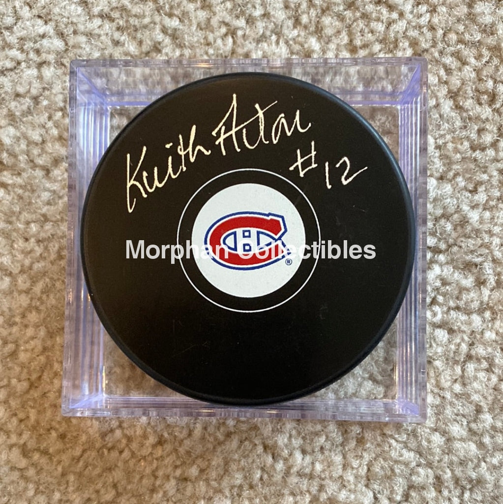 Keith Acton - Autographed Montreal Canadiens Puck