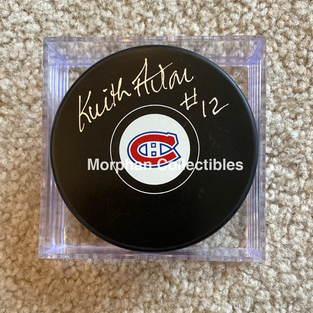 Keith Acton - Autographed Montreal Canadiens Puck