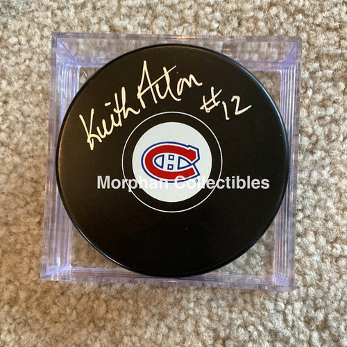 Keith Acton - Autographed Montreal Canadiens Puck