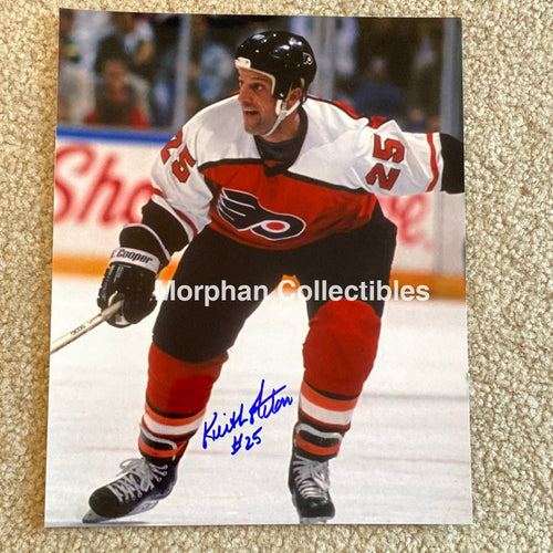 Keith Acton - Autographed Philadelphia Flyers 8X10 Photo
