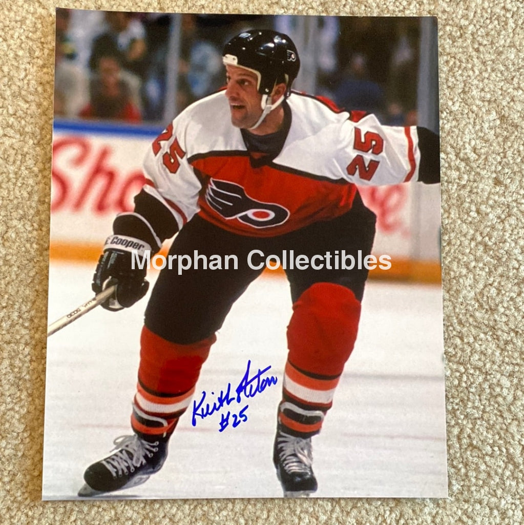 Keith Acton - Autographed Philadelphia Flyers 8X10 Photo