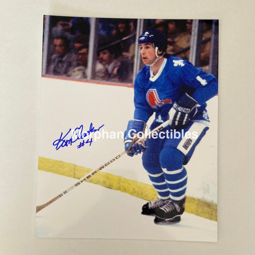 Kim Clackson - Autographed 8X10 Photo Quebec Nordiques