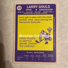 Load image into Gallery viewer, Larry Gould - Autographed Card Custom Vancouver Canucks
