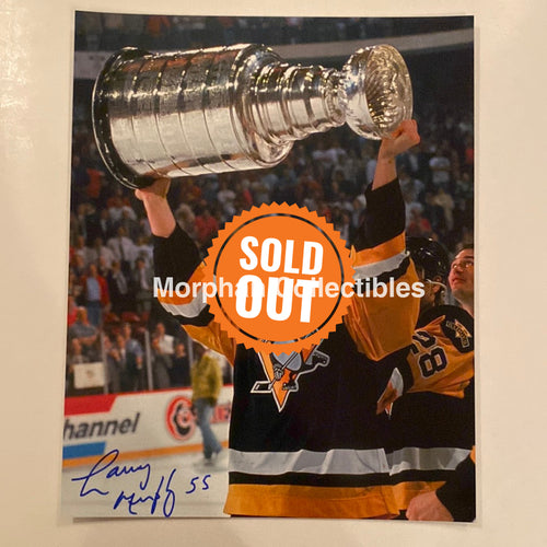 Larry Murphy - Autographed 8X10 Pittsburg Penguins Photo