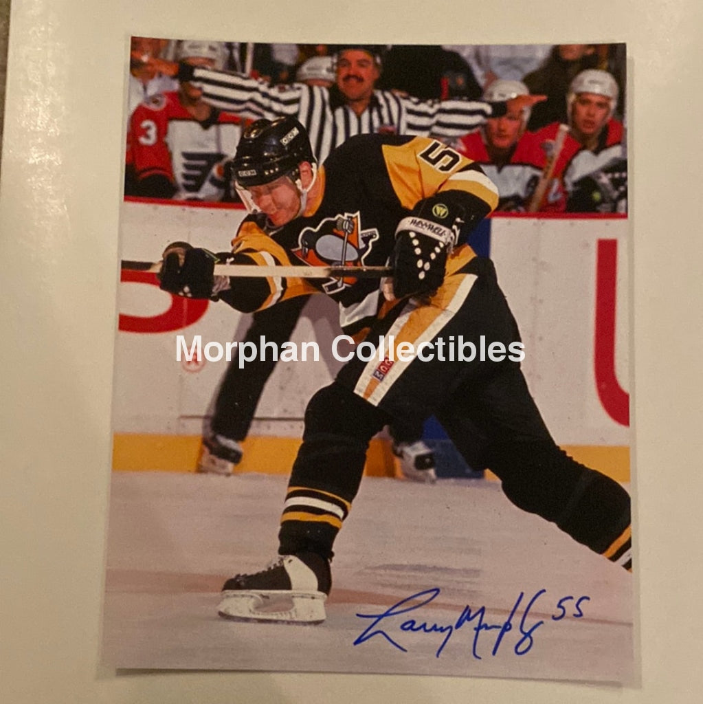 Larry Murphy - Autographed 8X10 Pittsburg Penguins Photo