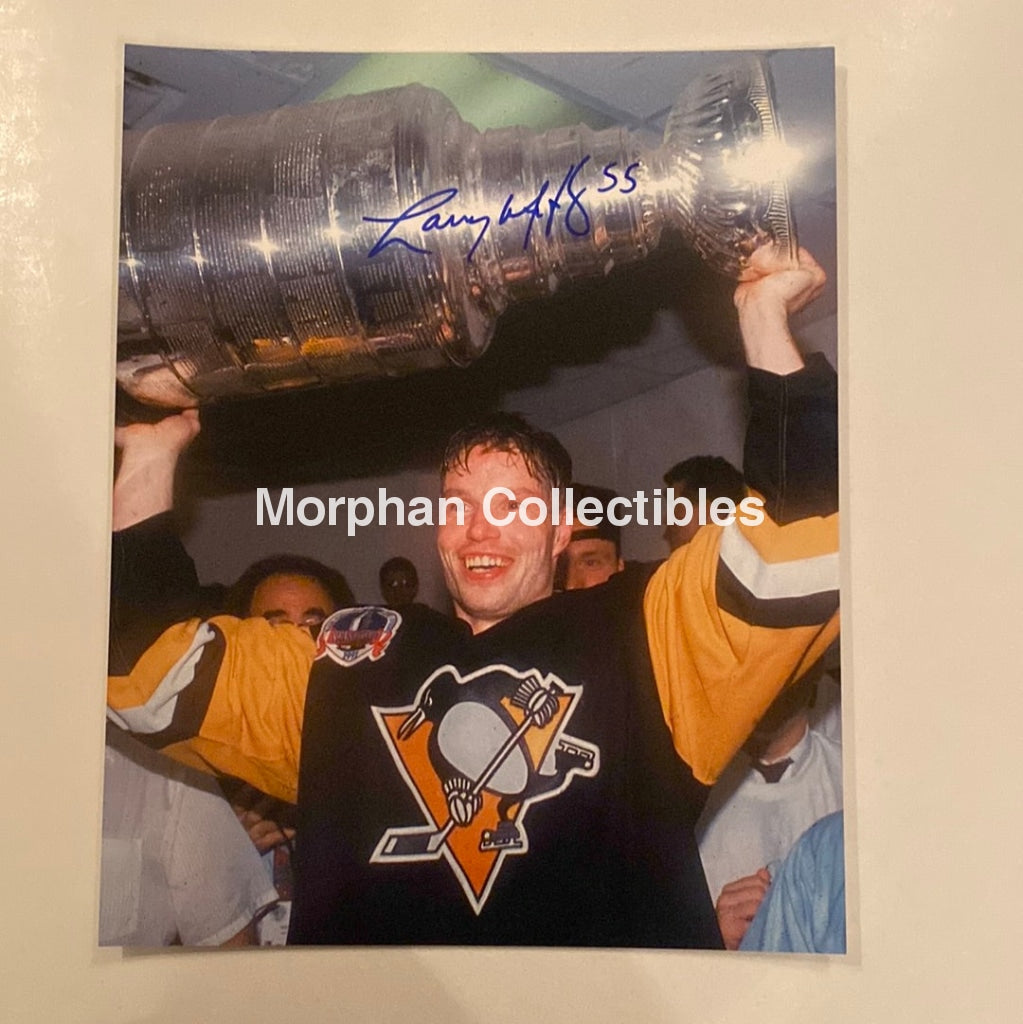 Larry Murphy - Autographed 8X10 Pittsburg Penguins Photo