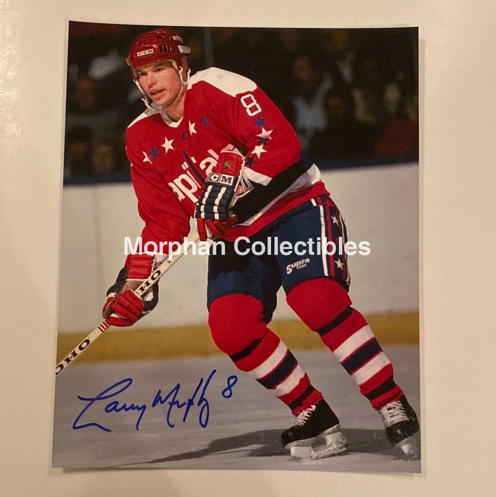 Larry Murphy - Autographed 8X10 Washington Capitals Photo