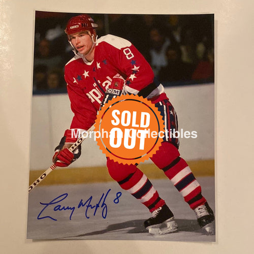 Larry Murphy - Autographed 8X10 Washington Capitals Photo