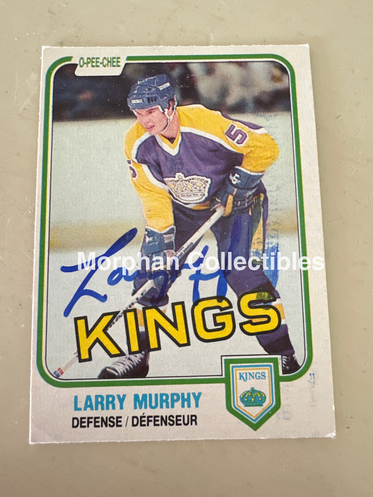 Larry Murphy - Autographed Card - 1981-82 OPC smear Card
