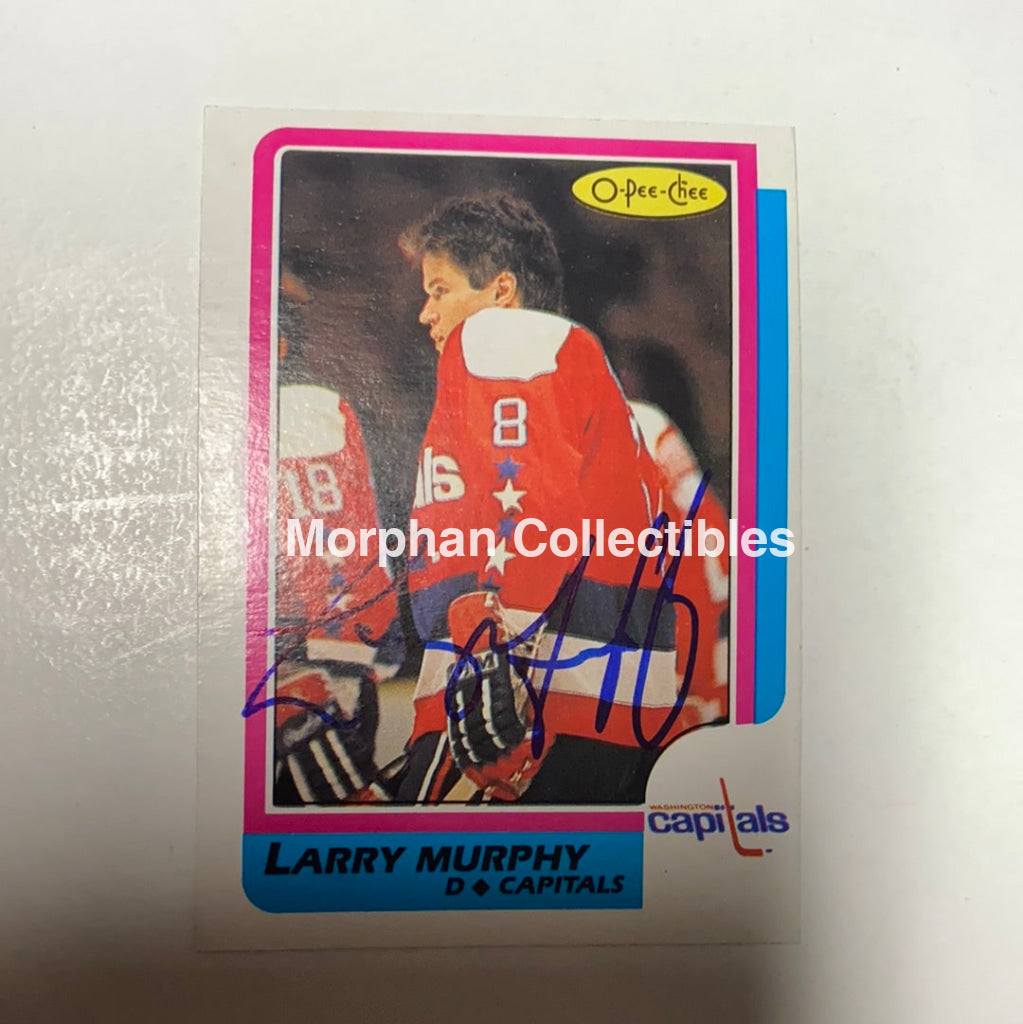 Larry Murphy - Autographed Card Opc 1986-87