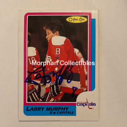 Larry Murphy - Autographed Card Opc 1986-87