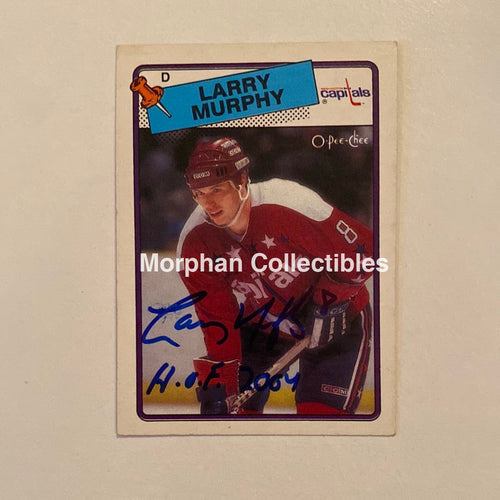 Larry Murphy - Autographed Card Opc 1988-89