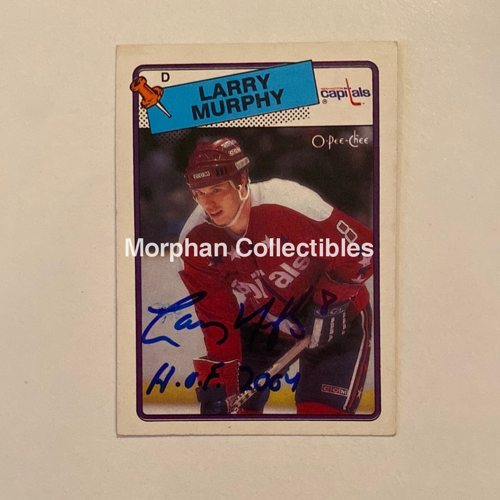 Larry Murphy - Autographed Card Opc 1988-89