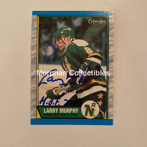 Larry Murphy - Autographed Card Opc 1989-90