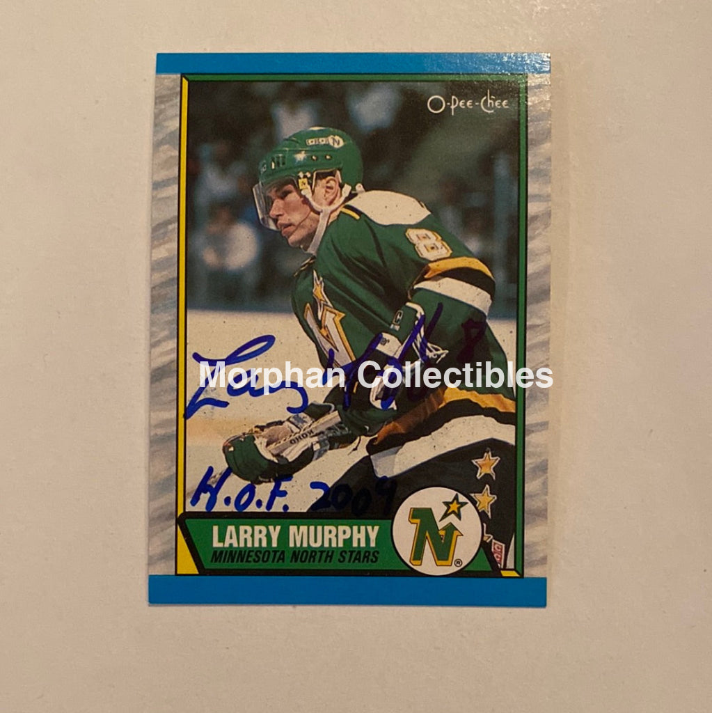 Larry Murphy - Autographed Card Opc 1989-90