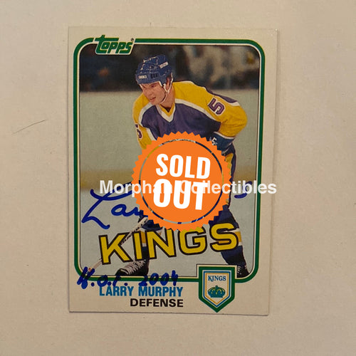Larry Murphy - Autographed Card Topps 1981-82 Rookie