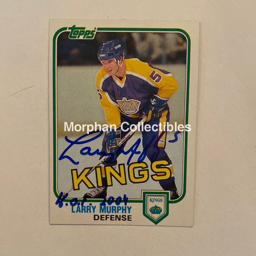 Larry Murphy - Autographed Card Topps 1981-82 Rookie